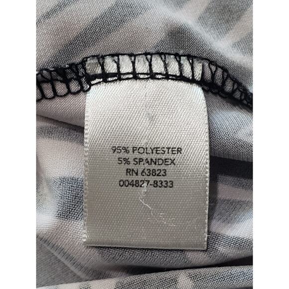 Christopher & Banks Multi Color Design 3/4 Sleeve V Neck Tunic Blouse Top Shirt - Picture 5 of 8